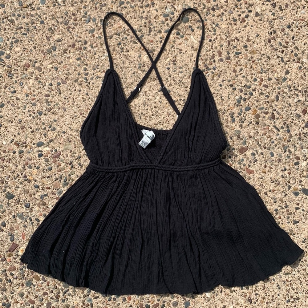Abercrombie cross back flowy tank top